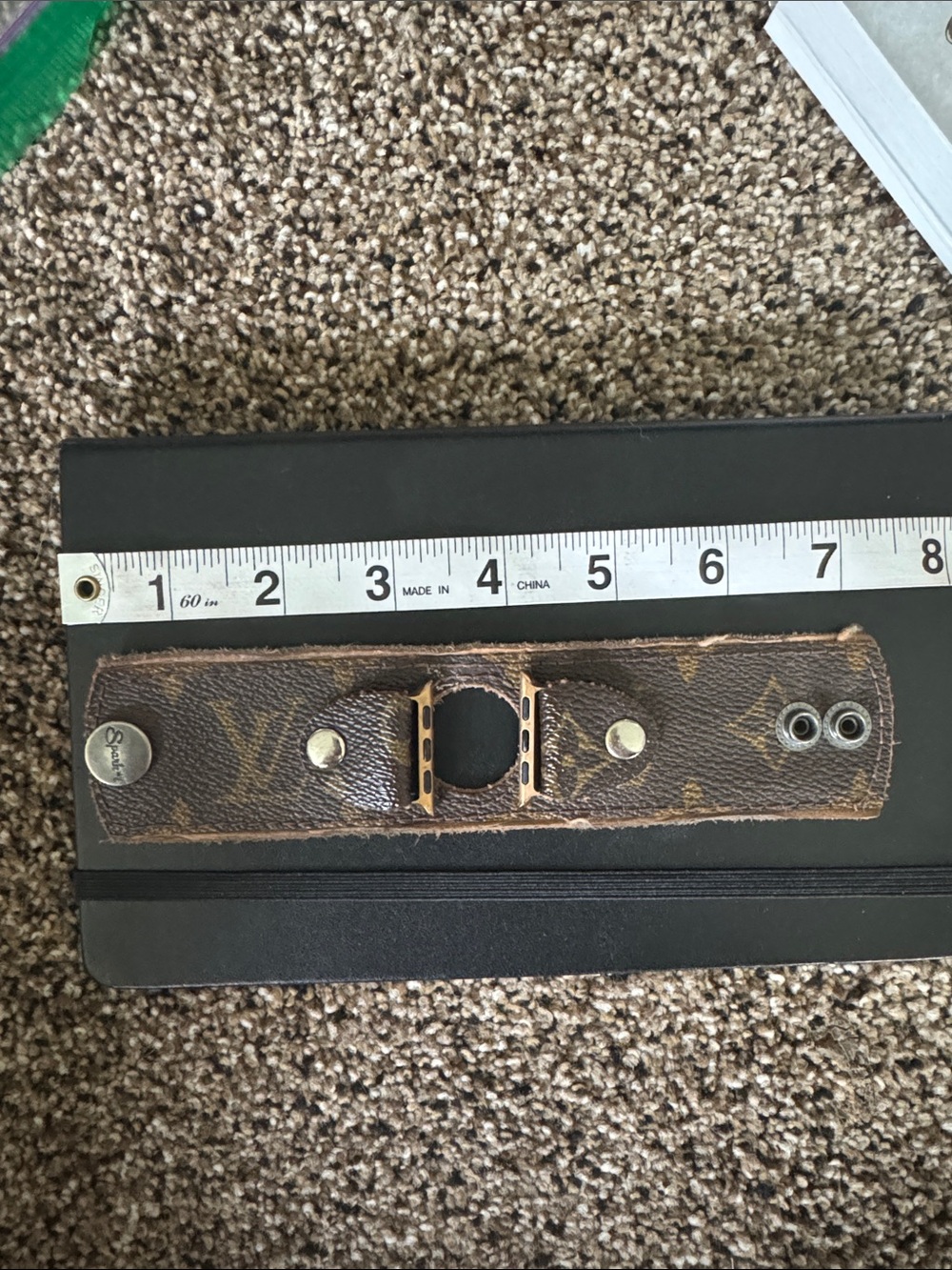 Spark*l Band authentic Louis vuitton Brown Monogram Apple Watch Strap